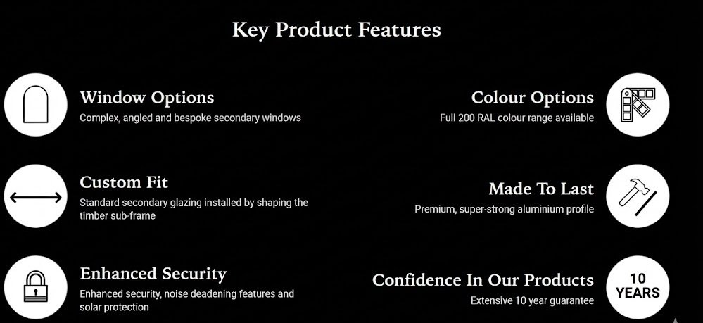 Bespoke secondary glazing options
