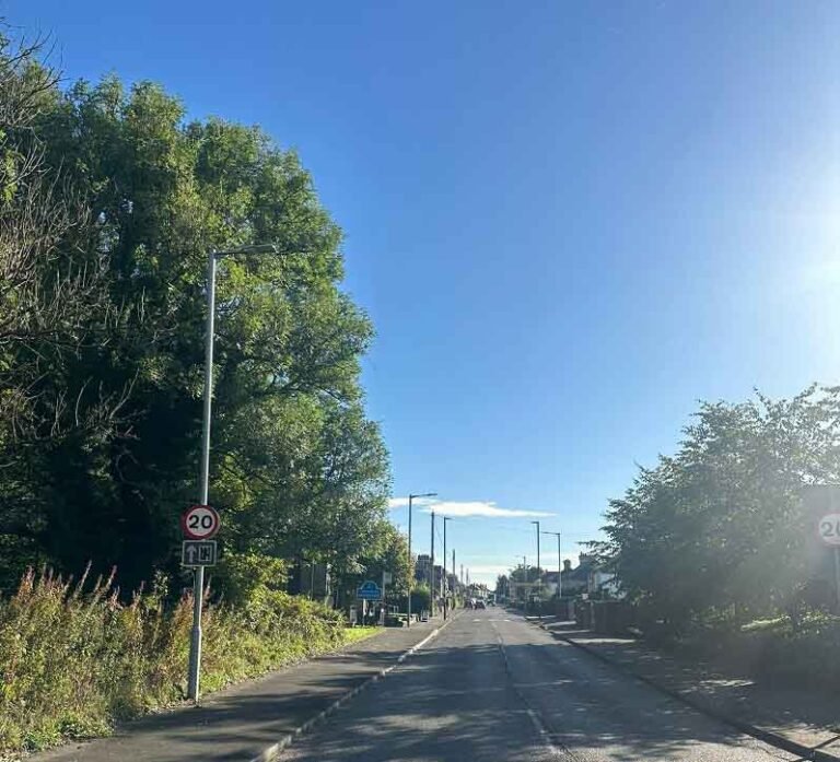 Slimline vertical sliding secondary glazing matching the meeting rails of an original sash and case window in Menstrie, Clackmannanshire.